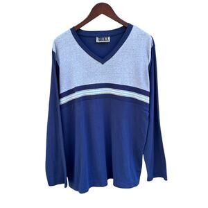 VTG Forenza Long Sleeve Knit Top Mens L 90s USA